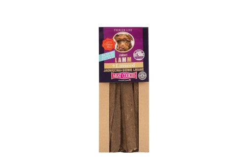 JAGNIĘCINA Z SIEMIENIEM LNIANYM - SUSZONE PRZYSMAKI DLA PSA