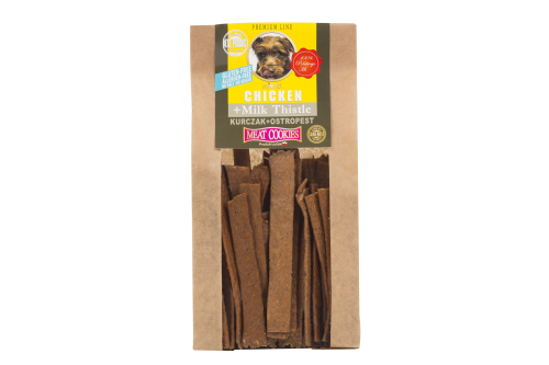 KURCZAK Z OSTROPESTEM - SUSZONE PRZYSMAKI DLA PSA