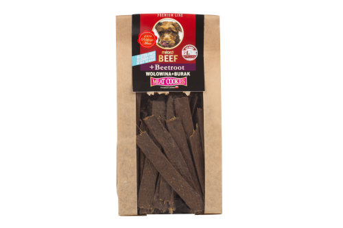 WOŁOWINA Z BURAKIEM - SUSZONE PRZYSMAKI DLA PSA