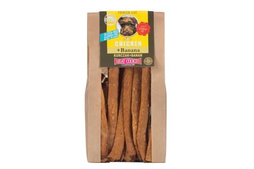 KURCZAK Z BANANEM - SUSZONE PRZYSMAKI DLA PSA