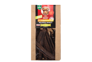 WOŁOWINA Z MORELĄ - SUSZONE PRZYSMAKI DLA PSA 