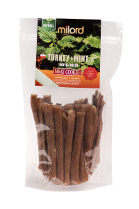 INDYK Z MIĘTĄ PIEPRZOWĄ - SUSZONE PRZYSMAKI DLA PSA  