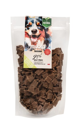 Małe treserki dla psa z gęsi – naturalna nagroda treningowa o wysokiej smakowitości.