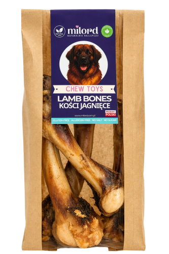 Suszone kości jagnięce dla psa – naturalny, twardy gryzak bogaty w wapń i szpik.