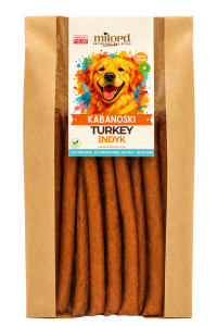 KABANOSKI Z INDYKA - SUSZONY PRZYSMAK DLA PSA 